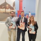 (D'esquerra a dreta) El director del Patronat Municipal de Turisme, Vadim Koryagin; L'alcalde, Oliver Klein i la regidora de Turisme, Patricia de Miguel.