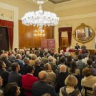 Fotografia de la xerrada d'Eduard Amigó, director comercial global de Fermator, a El Círcol.