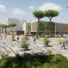 Recreación digital del futuro trazado del nuevo Eix Cívic de Salou.