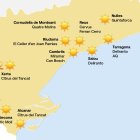 Mapa de los restaurantes con Sol Repsol en Tarragona.