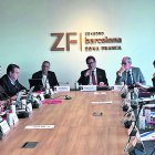 Imatge de la reunió del Consell Executiu del Barcelona Centre Logístic d’ahir.