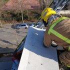 Imatge d'uin dels serveis que han realitzat els Bombers a Salou.