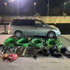 Imatge del vehicle i el material interceptat