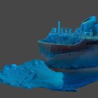 Rèplica del fons marí del Parc Subaquàtic del Port de Tarragona.