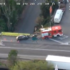 Imatge del vehicle després del sinistre al Vendrell