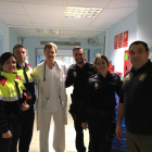 Visites dels cossos de seguretat a diferents hospitals de Tarragona
