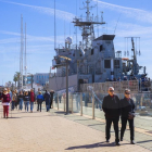 Jornada de portes obertes al port de Tarragona del vaixell militar el Vigía, de l'Armada espanyola.