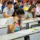 Els alumnes s'examinen de les Proves d'Accés a la Universitat (PAU).