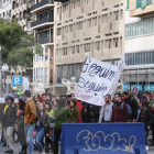 Manifestació professors i estudiants