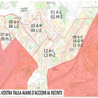 Panells informatius per facilitar als electors reconèixer la taula que li toca votar als diferents punts electorals repartits per tota Tarragona