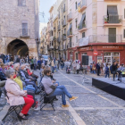 Concierto de homenaje a los difuntos en Tarragona con la actuación del Quartet Gerhard en la plaza de las Cols.