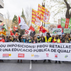 Manifestación de docentes en Tarragona