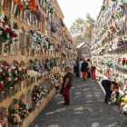 Imatge del cementiri de Tarragona, aquesta jornada de Tots Sants.