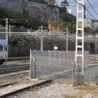 Imatge de l'estat actual de les obres de millora de l'estació de trens de Tarragona.