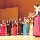 Imagen de la actuación del coro en el auditorio de Vila-seca.