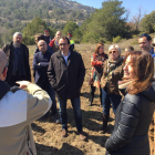 El conseller de Territori i Sostenibilitat, Josep Rull, visita el Parc Natural de la Serra de Montsant. Imatge del 13 de març de 2016.