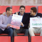 D'esquerra a dreta, el gerent, Jordi Ruiz; el director general, Lluís Fàbregas; i José Andreu, responsable de màrqueting.