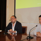 El conseller de Presidencia y Estrategias de Ciudad, Alejandro Fernández y el director del seminario, Pau Canaleta