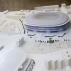 Maqueta del projecte del nou Camp Nou.