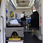 L'interior d'una ambulància.