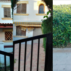 Imagen de las dos puertas de entrada, por calle y por la zona comunitaria, de la vivienda.