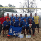 Imatge del CFP Torredembarra, campió del Beach Soccer Championship.