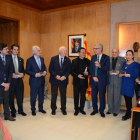 Imagen de la recepción de la delegación China por parte de Josep Fèlix Ballesteros.