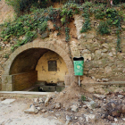 Les últimes pluges causen una esllavissada a la font de Sant Antoni