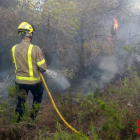 Imagen de archivo de una intervención dles bomberos en una zona de bosque.