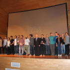 Els premiats, a l'Auditori Josep Carreras.