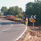 La Diputación ha iniciado las obras de ordenación y mejora de la seguridad de las carreteras T-210 y T-211.