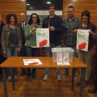 La presentació de la campanya, que compta amb la participació de totes les farmàcies del municipi.