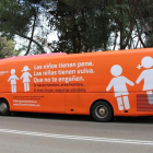 L'autobús va circular pels carrers de Madrid a principis de setmana.