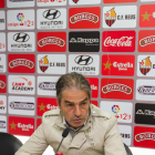 El entrenador Natxo González, en la sala de prensa.