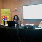 La concejala de Servicios a la Persona, Ana Santos, en el I Congreso Catalán de Pobreza Energética