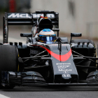 Fernando Alonso en una imatge d'arxiu amb el vehicle de McLaren-Honda.