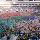 Imagen de archivo de los grupos en la Tarraco Arena Plaça, en el concurso del 2014.