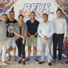 Fotografia del jurat dels premis, format pel regidor Jordi Cervera, un representant de la Secretaria General de l'Esport i sis redactors d'esports dels mitjans de comunicació de Reus.
