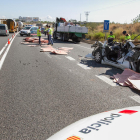La càrrega d'un segon camió ha estat la causa de la mort del conductor del vehicle.