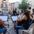Imagen del concierto en la plaza del Estudi de Vila-seca.