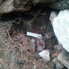 Las dos granadas encontradas en la Secuita.