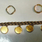 Algunes de les joies recuperades per la Guàrdia Civil robades a persones grans d'Alcanar i Ulldecona.