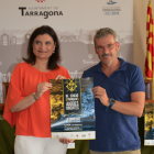La consellera d'Esports, Elisa Vedrina, i Antoni Pérez-Portabella, vicepresident i responsable de la secció d'Aigües Obertes del Club Natació Tàrraco.