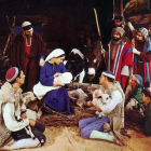Fotografía de la representación navideña de La Flor de Nadal con el Grupo Escénico de la Congregación Mariana.