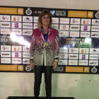 Sylvia Fontana se lleva dos medallas en el Campeonato de España Master de Invierno.