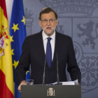 Rajoy: «En aquest partit som espanyols, amb molta honra i molt orgull»