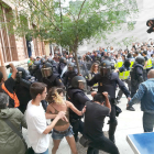 Las cargas policiales en el Instituto Tarragona.
