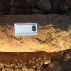 Imagen del explosivo encontrado en Roda de Berà.