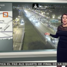 La periodista tarraconense Laura Solé protagoniza un momento divertido mientras da la información del tráfico.