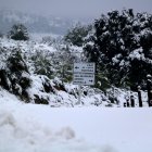 Nieve en Horta de Sant Joan